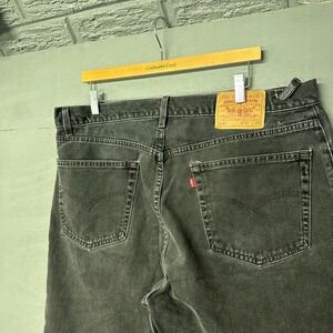 Levi Strauss & Co 505 Jeans Mens Size 42x30 Charcoal Gray Straight Fit Denim